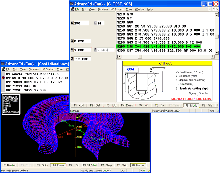 AdvancEd NC Editor Screenshot